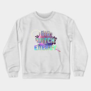 Witchy Puns - Big Witch Energy Crewneck Sweatshirt